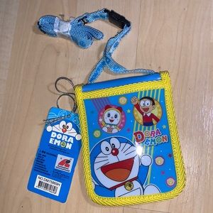 DORAEMON Retro Card Holder Lanyard